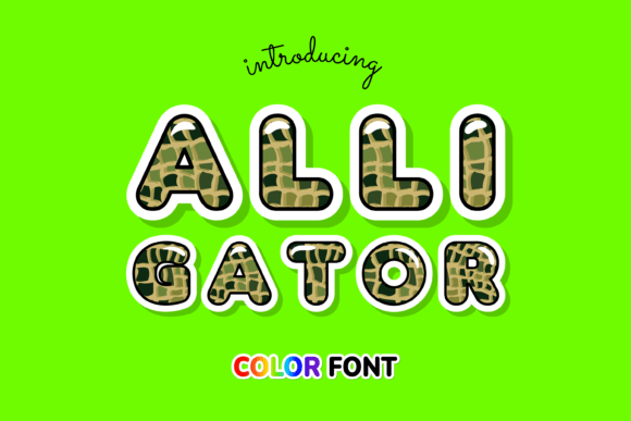 Alligator: A Vibrant Color Fonts Choice for Local Branding