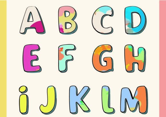 Arabella: A Vibrant Color Fonts Choice