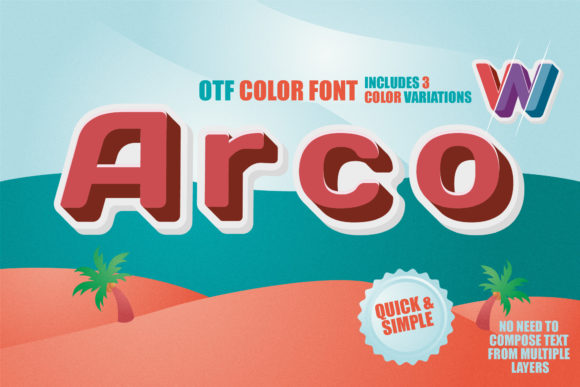 Arco: A Bold Color Font for Modern Content Publishing