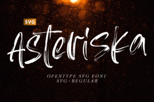 Asteriska: A Color Fonts Display Font for Handmade Brands