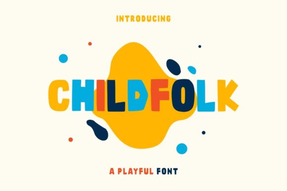 Childfolk: A Playful Color Fonts Choice