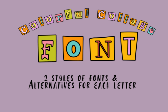 Colorful Collage: A Vibrant Color Fonts Choice for Local Business Branding