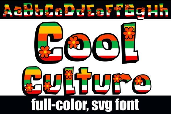 Cool Culturo: A Bold Color Fonts Display Font for Handmade Brands
