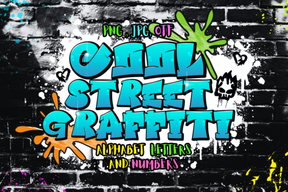Cool Street Graffiti: A Color Fonts Choice for Bold Local Branding