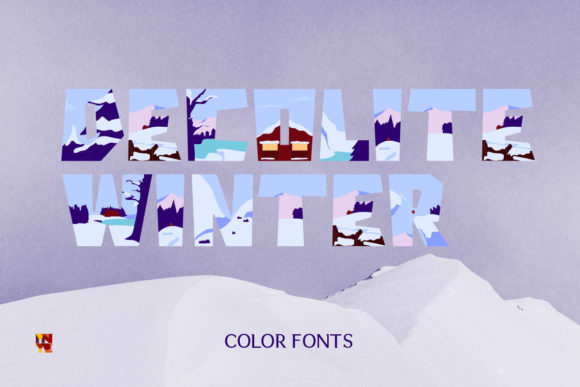 Decolite Winter: A Playful Color Fonts Choice for Local Branding