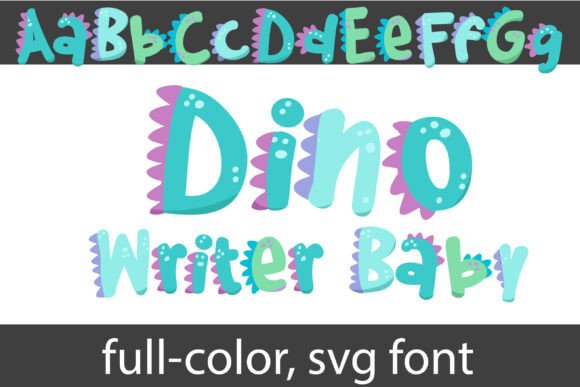 Dino Writer Baby: A Color Fonts Powerhouse for Playful Branding