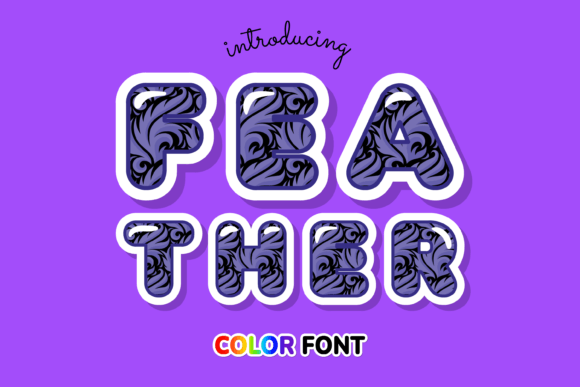 Feather: A Color Fonts Gem for Whimsical Branding