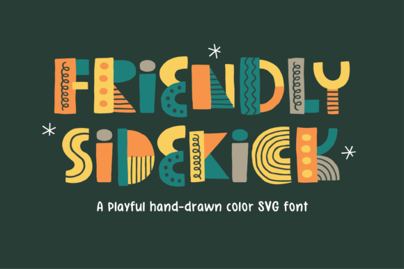 Friendly Sidekick: A Bold, Charming Color Fonts Choice