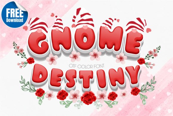 Gnome Destiny: A Sweet Color Fonts Pick for Handmade Creators