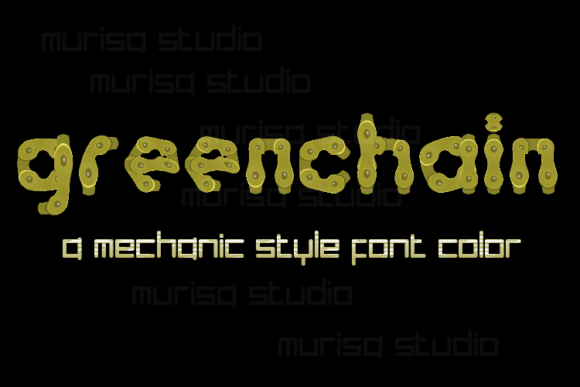 Greenchain: A Standout Color Fonts Choice