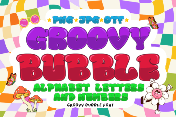 Groovy Bubble: A Playful Color Fonts Asset for Editorial Design