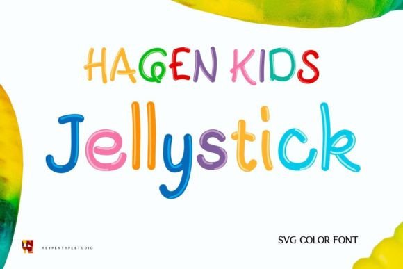 Hagen Kids Jellystick: A Playful Color Fonts Asset