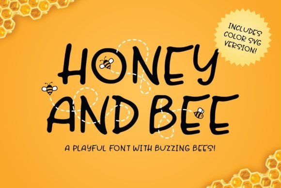 Honey and Bee: A Joyful Color Font for Editorial Design