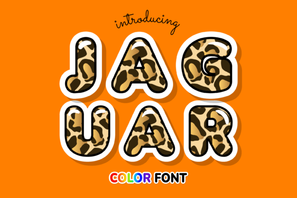 Jaguar: A Standout Color Fonts Choice