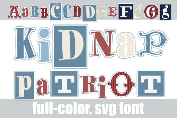 Kidnap Patriot: A Bold Color Fonts Choice