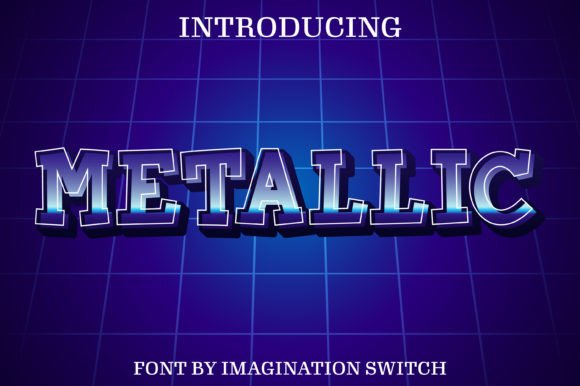 Metallic Color Fonts for Handmade Business Design