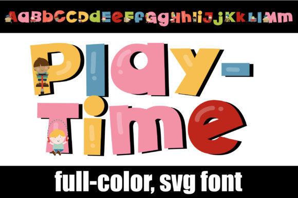 Playtime: A Color Fonts Display Font for Joyful Branding