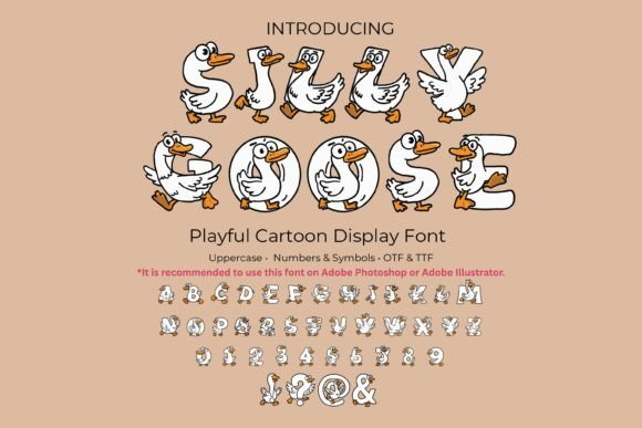 Silly Goose: A Color Fonts Display Font for Playful Branding