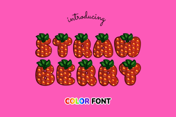 Strawberry: A Color Fonts Gem for Local Business Branding