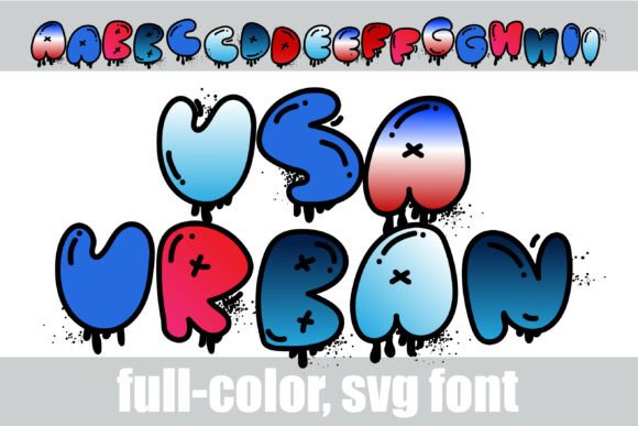Usa Urban Art: Bold Color Fonts for Modern Blog & Editorial Design