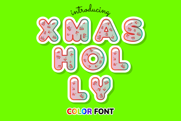 Xmas Holly: A Festive Color Fonts Asset for Real Design Projects