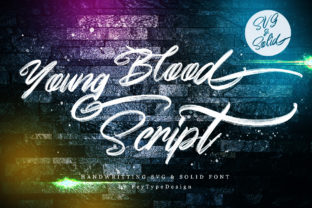 Young Blood: A Color Fonts Handwritten Script Font